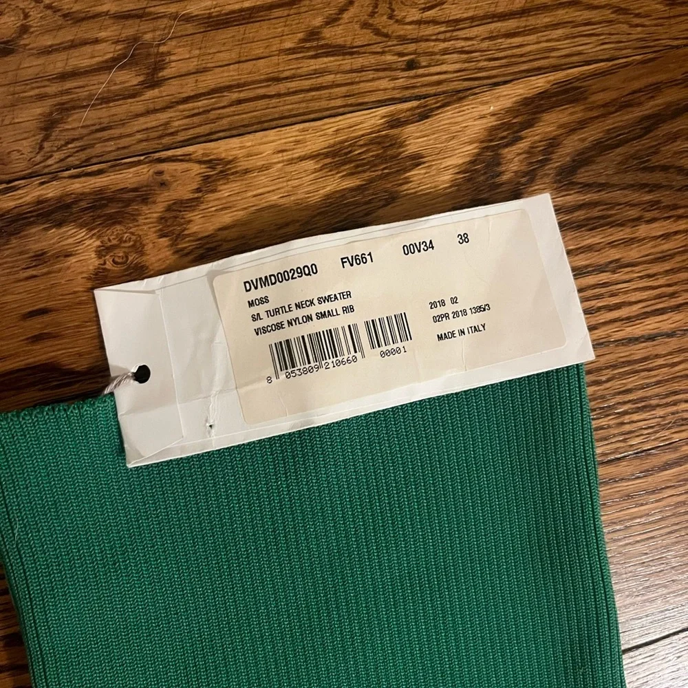 Marni Green Sleeveless Turtleneck Mini Dress - Picture 5 of 6